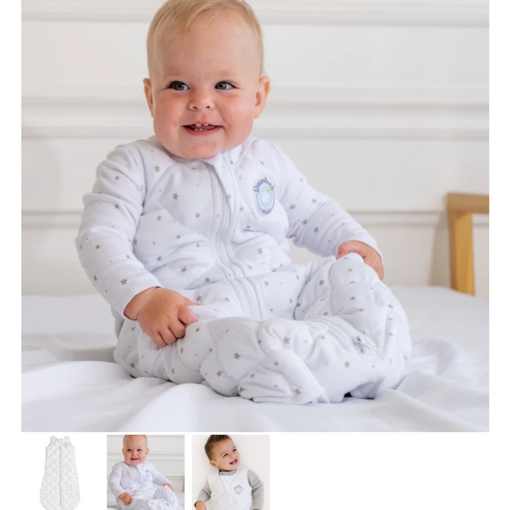 White Star Print Baby Sleep Sack